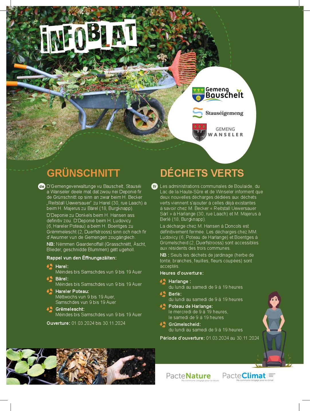 Infoblat: déchets verts/Grünschnitt