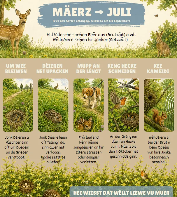 Eis Déierewelt schützen!