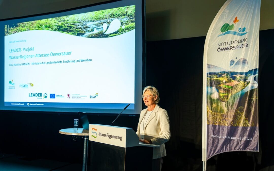 Kick-off vum transnationale LEADER-Projet «Waasserregiounen Attersee-Öewersauer»
