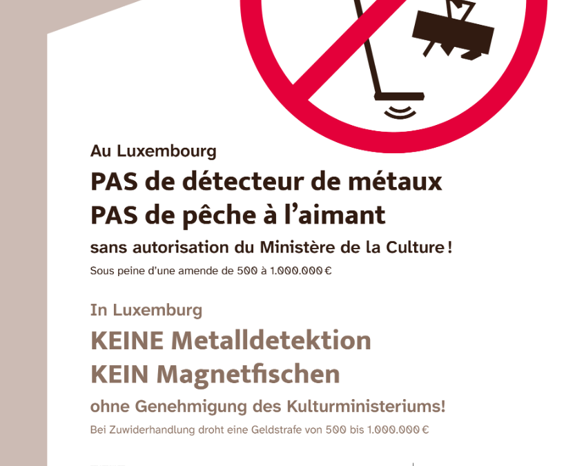 Opgepasst: Metalldetektioun a Magnéitfëschen zu Lëtzebuerg