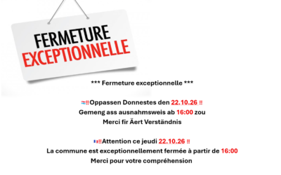 *** Fermeture exceptionnelle ***